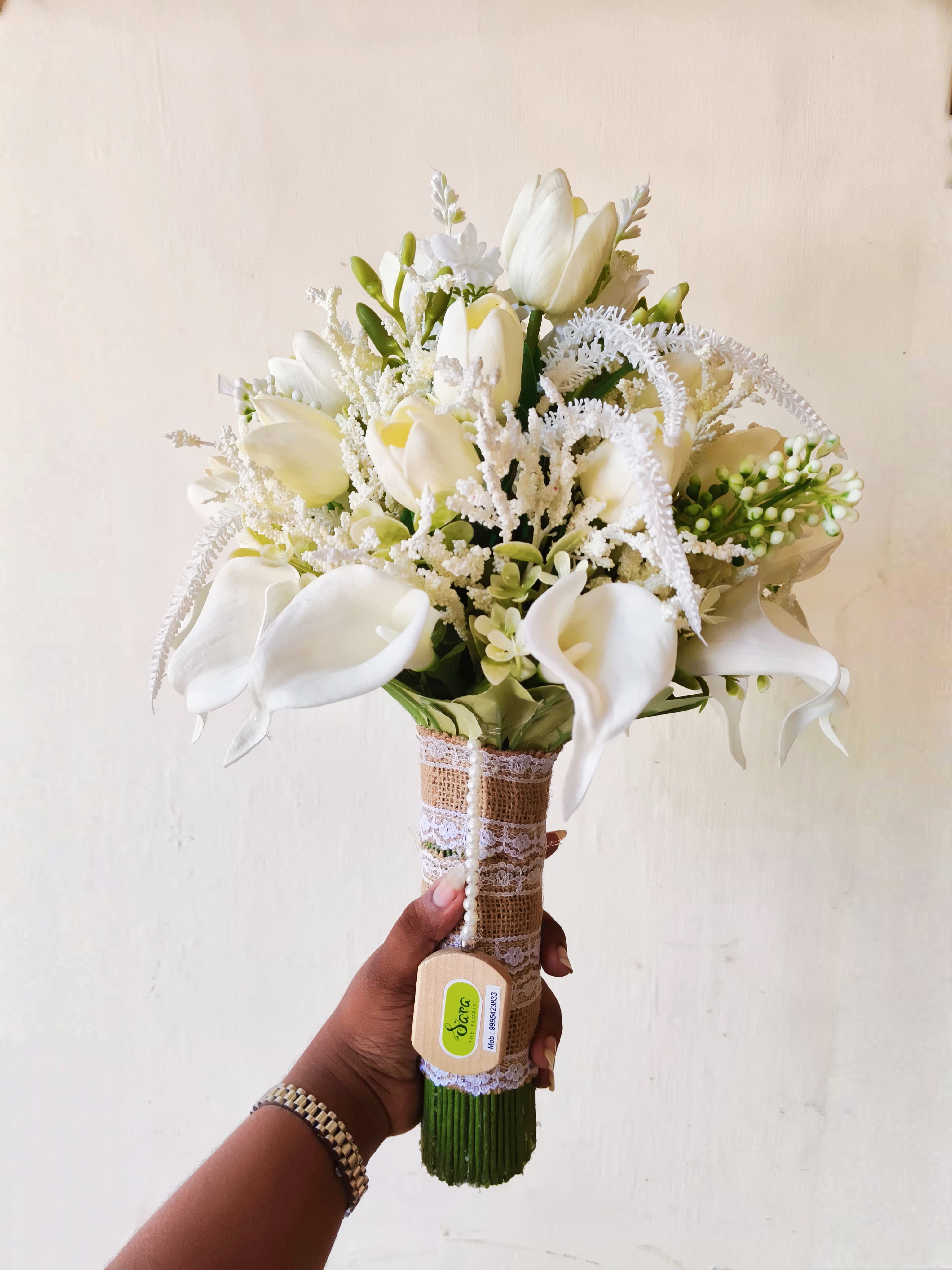 Elegant White Bridal Bouquet